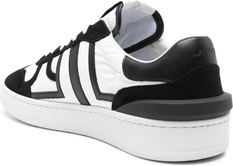 Lanvin Optic White Black Clay Sneakers Black Heren