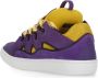 Lanvin Paarse Leren Sneakers met Logo Detail Purple Dames - Thumbnail 4