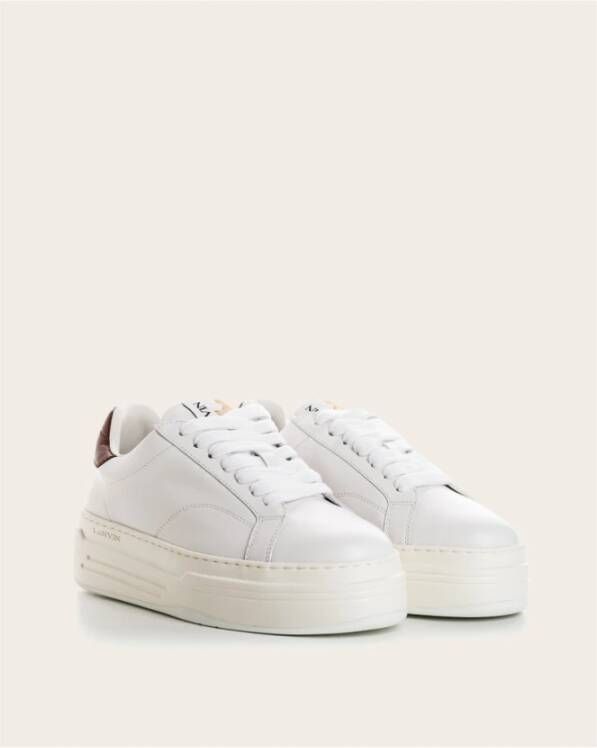 Lanvin Platform manden met dikke rubberen zool White Heren