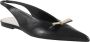 Lanvin Platte Slingback Strik Sandalen Black Dames - Thumbnail 2