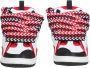 Lanvin Rood Wit Leren Sneakers Vetersluiting Multicolor Dames - Thumbnail 3