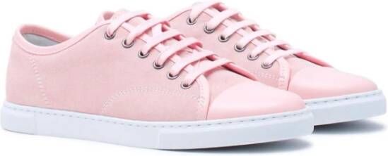 Lanvin Rose Velvet Sneakers Pink Dames