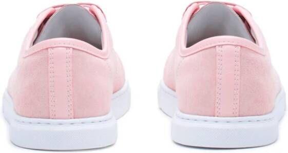 Lanvin Rose Velvet Sneakers Pink Dames