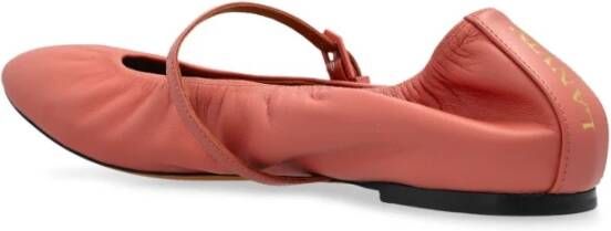 Lanvin Roze Ballerina's met Gesp Sluiting Red Dames