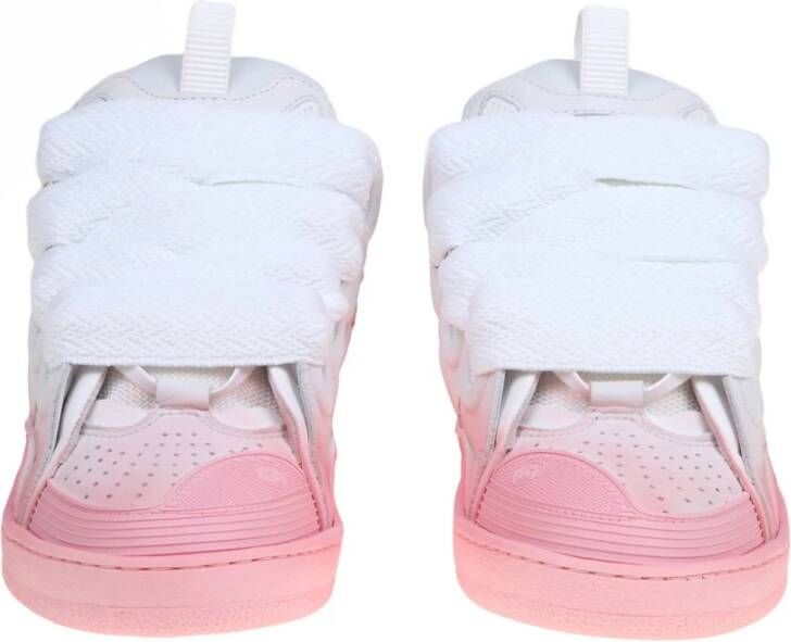 Lanvin Roze Leren Sneakers Pink Dames