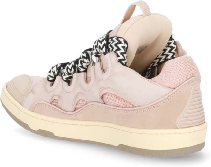 Lanvin Roze Leren Sneakers voor Vrouwen Roze Dames