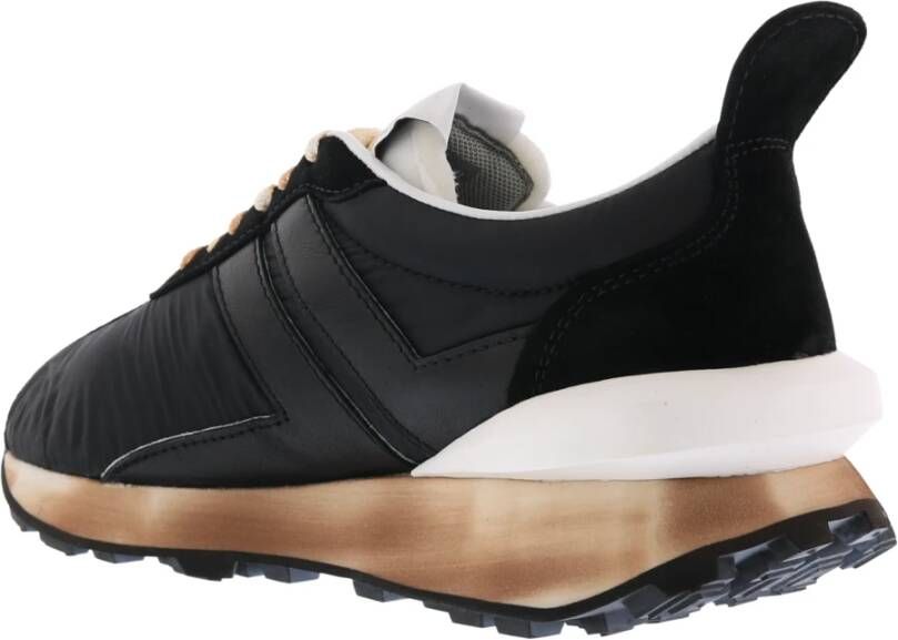 Lanvin Dames Synthetisch Leren en Mesh Sneakers Zwart Dames