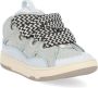 Lanvin Lichtblauwe Leren Sneakers voor Dames Blauw Dames - Thumbnail 2