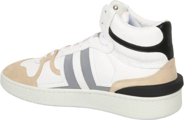 Lanvin Hoge Top Toned Sneakers Wit Heren