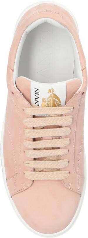 Lanvin Sneakers met logo Roze Dames