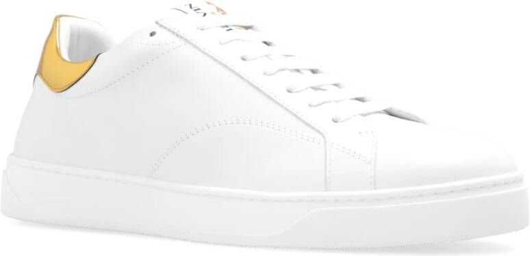 Lanvin Sneakers met logo Wit Heren