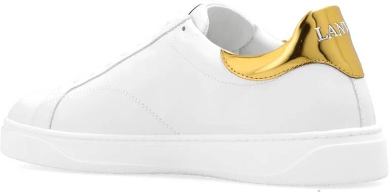 Lanvin Sneakers met logo Wit Heren