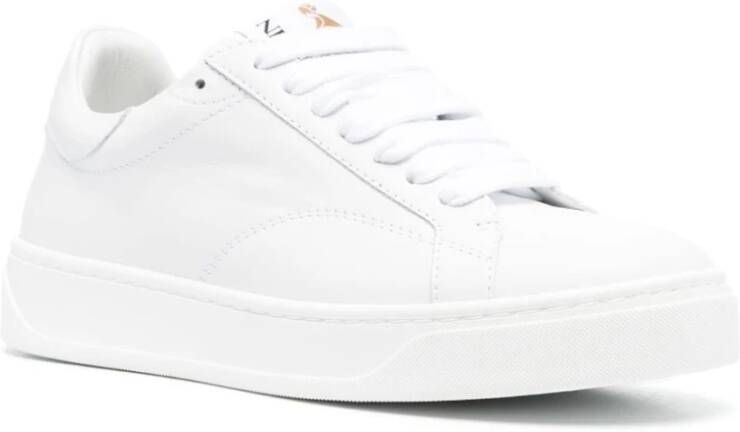 Lanvin Witte Leren Ddb0 Sneakers Wit Dames