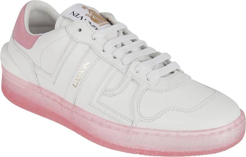 Lanvin Witte Clay Low Top Sneakers Wit Dames