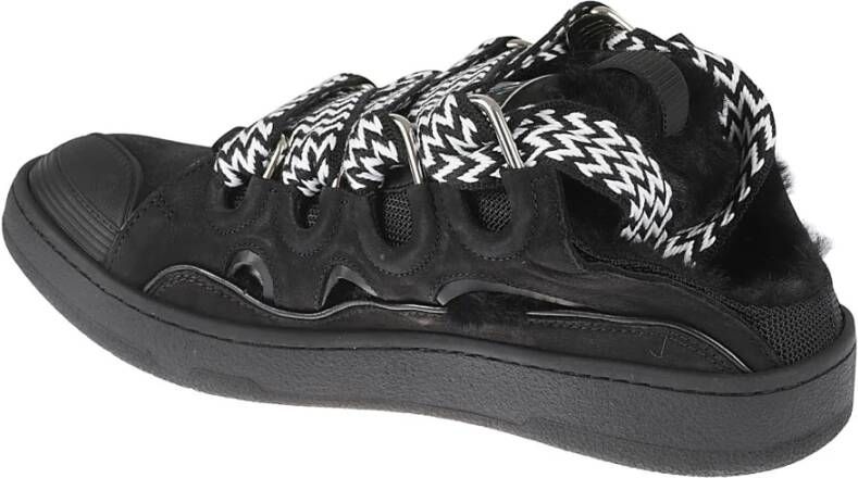 Lanvin Zwarte Curb Mules Sneakers Zwart Heren