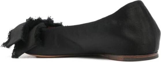 Lanvin Stijlvolle Bow-Detail Ballerina Flats Black Dames