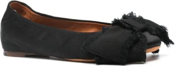 Lanvin Stijlvolle Bow-Detail Ballerina Flats Black Dames