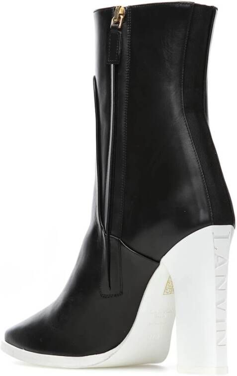 Lanvin Stijlvolle Enkellaarzen Fwbobi07Minea1810 Black Dames