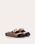 Lanvin Stijlvolle Leren Sliders Brown Dames - Thumbnail 2