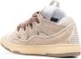 Lanvin Pink Green Curb Lace-Up Sneakers Beige Dames - Thumbnail 3