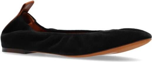 Lanvin Suede ballerina Black Dames