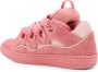 Lanvin Suède en Mesh Lage Sneakers Pink Dames - Thumbnail 3