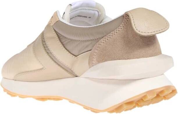 Lanvin Suede Low-Top Sneakers Beige Heren