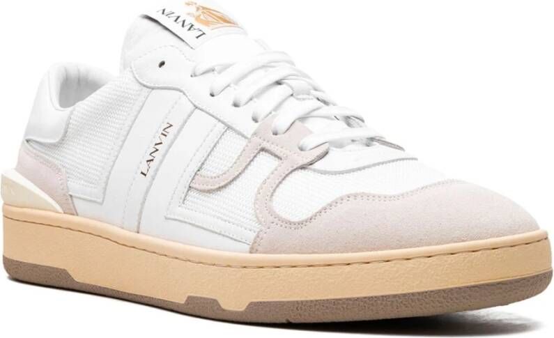 Lanvin Witte Clay Low Top Sneakers White Heren