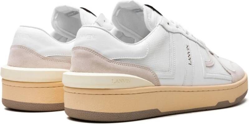 Lanvin Witte Clay Low Top Sneakers White Heren