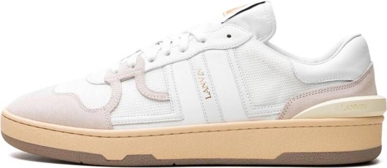 Lanvin Witte Clay Low Top Sneakers White Heren