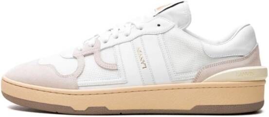 Lanvin Witte Clay Low Top Sneakers White Heren