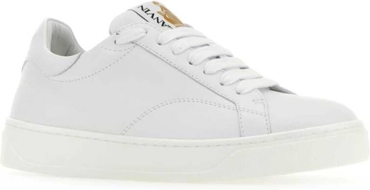 Lanvin Witte leren Ddbo sneakers Wit Dames