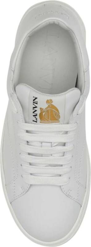 Lanvin Witte leren Ddbo sneakers Wit Dames