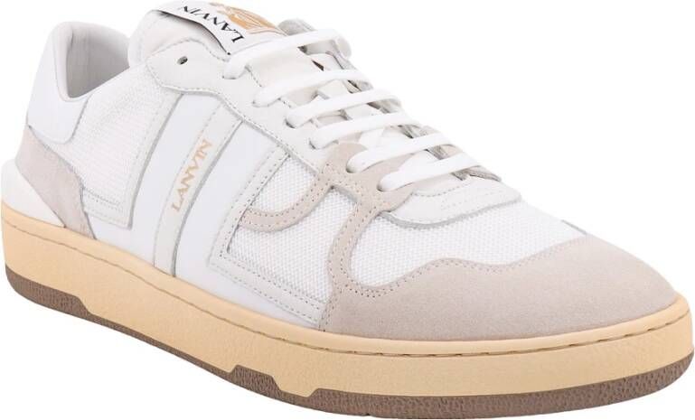 Lanvin Witte Leren en Nylon Sneakers voor Heren Wit Heren