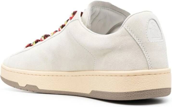 Lanvin Witte Leren Lage Sneakers White Heren