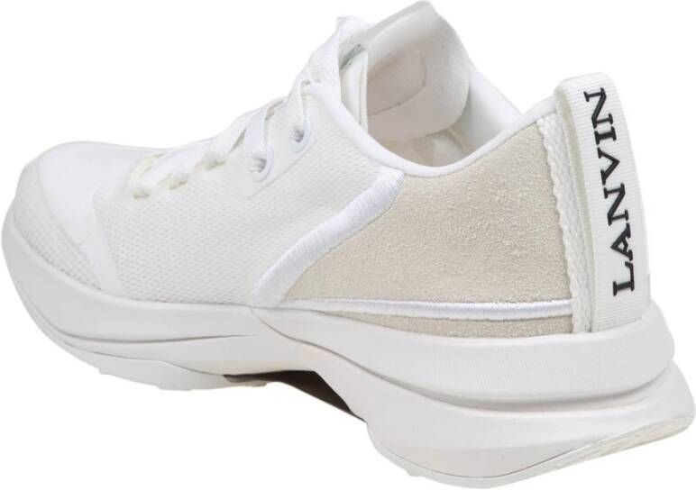 Lanvin Witte Mesh Hardloopschoenen White Dames