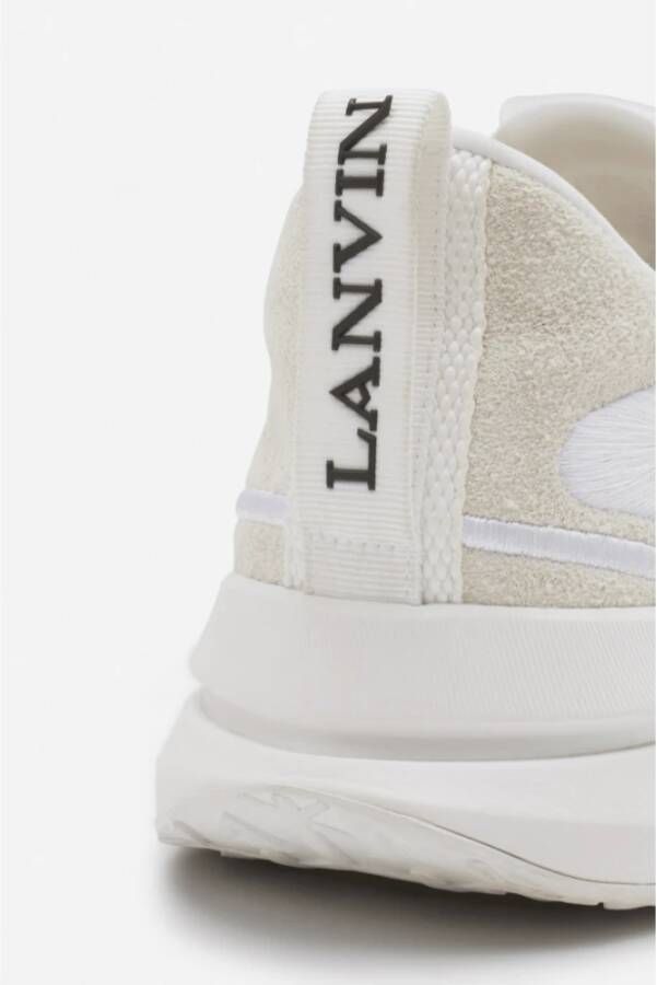 Lanvin Witte Mesh Runner Lichtgewicht Sneakers White Heren