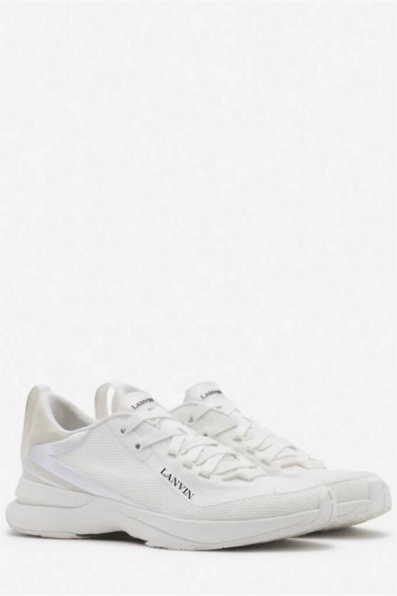 Lanvin Witte Mesh Runner Lichtgewicht Sneakers White Heren