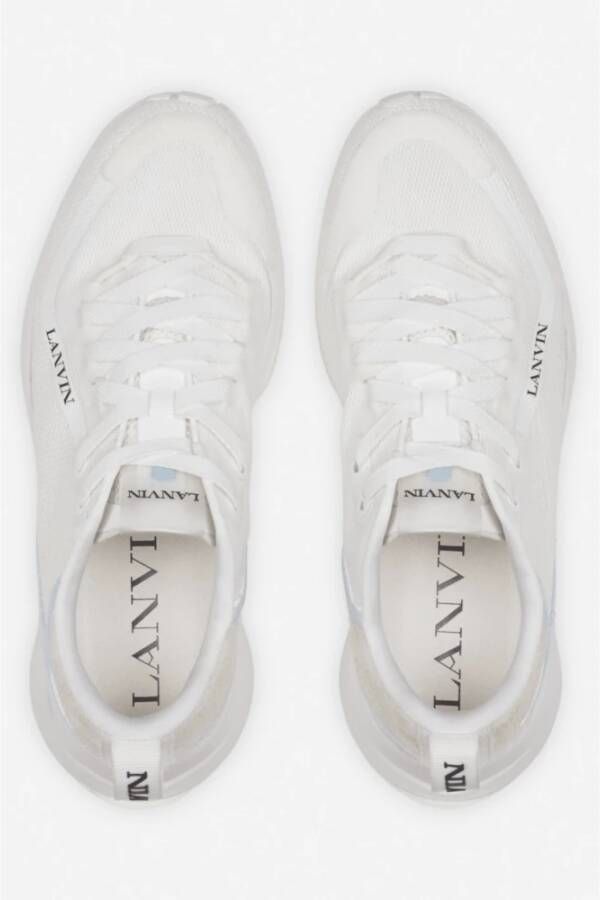 Lanvin Witte Mesh Runner Lichtgewicht Sneakers White Heren