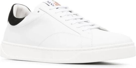 Lanvin Witte Zwarte Sneakers White Heren