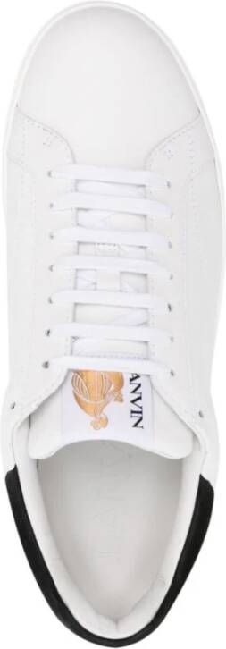 Lanvin Witte Zwarte Sneakers White Heren