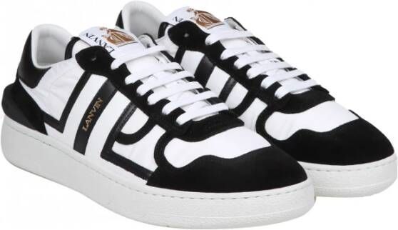 Lanvin Witte zwarte leren sneakers Aw24 Multicolor Heren