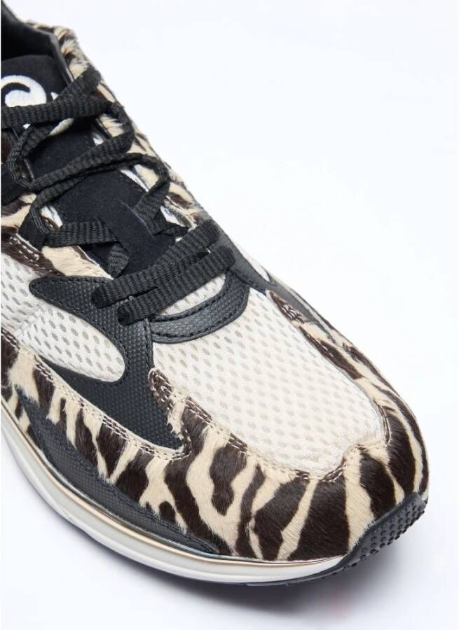 Lanvin Zebra Ponyhair Meteor Sneakers Multicolor Heren