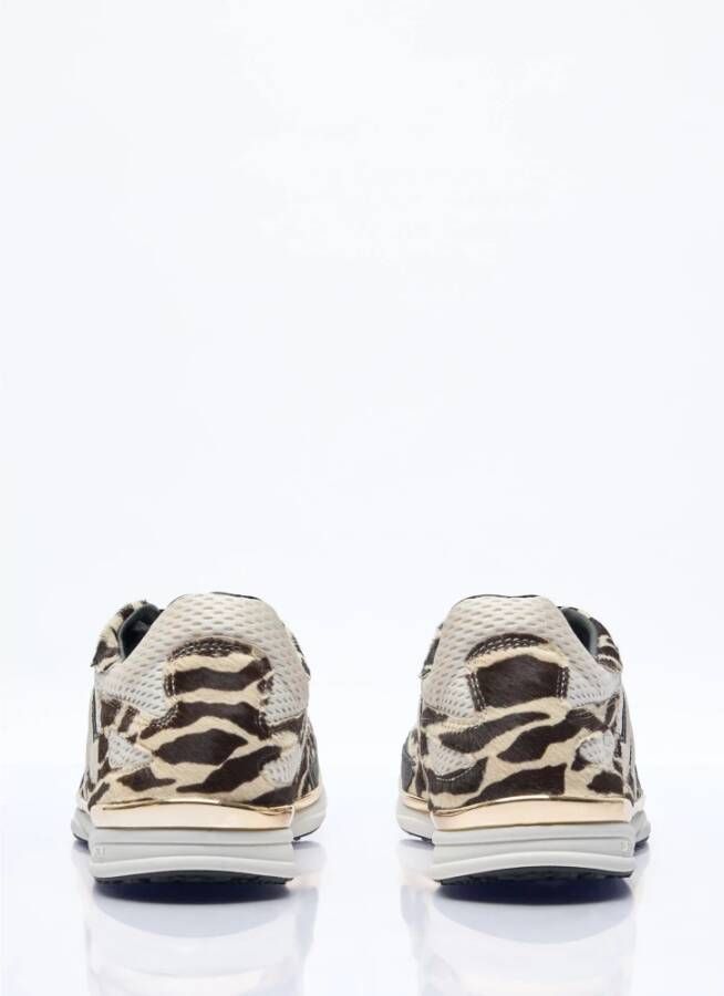 Lanvin Zebra Ponyhair Meteor Sneakers Multicolor Heren