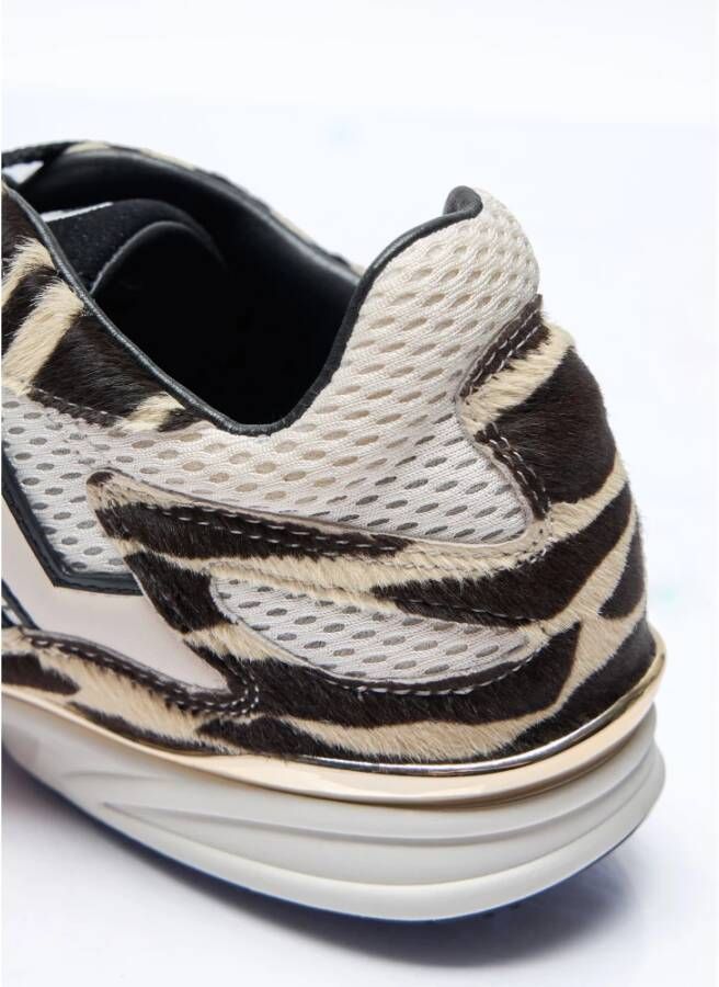 Lanvin Zebra Ponyhair Meteor Sneakers Multicolor Heren