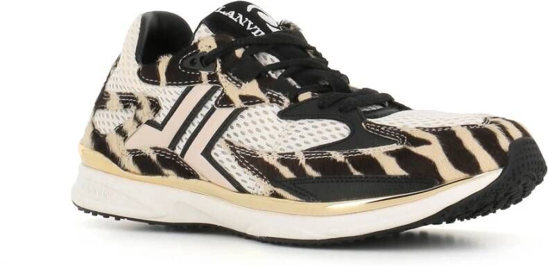 Lanvin Zebra Print Sneakers Multicolor Dames