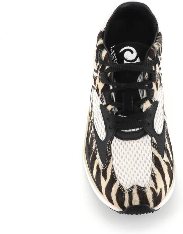 Lanvin Zebra Print Sneakers Multicolor Dames