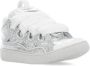 Lanvin Zilveren Leren Sneakers Ronde Neus Gray Heren - Thumbnail 3