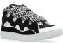 Lanvin Zwarte Curb Sneakers Vrouwen Nappa Suède Black Dames - Thumbnail 2