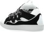 Lanvin Zwarte Curb Sneakers Vrouwen Nappa Suède Black Dames - Thumbnail 3